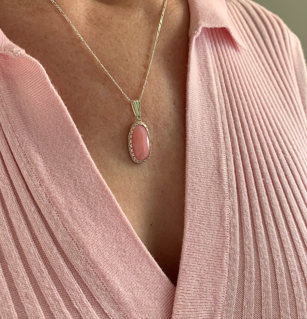 Pink Opal necklace