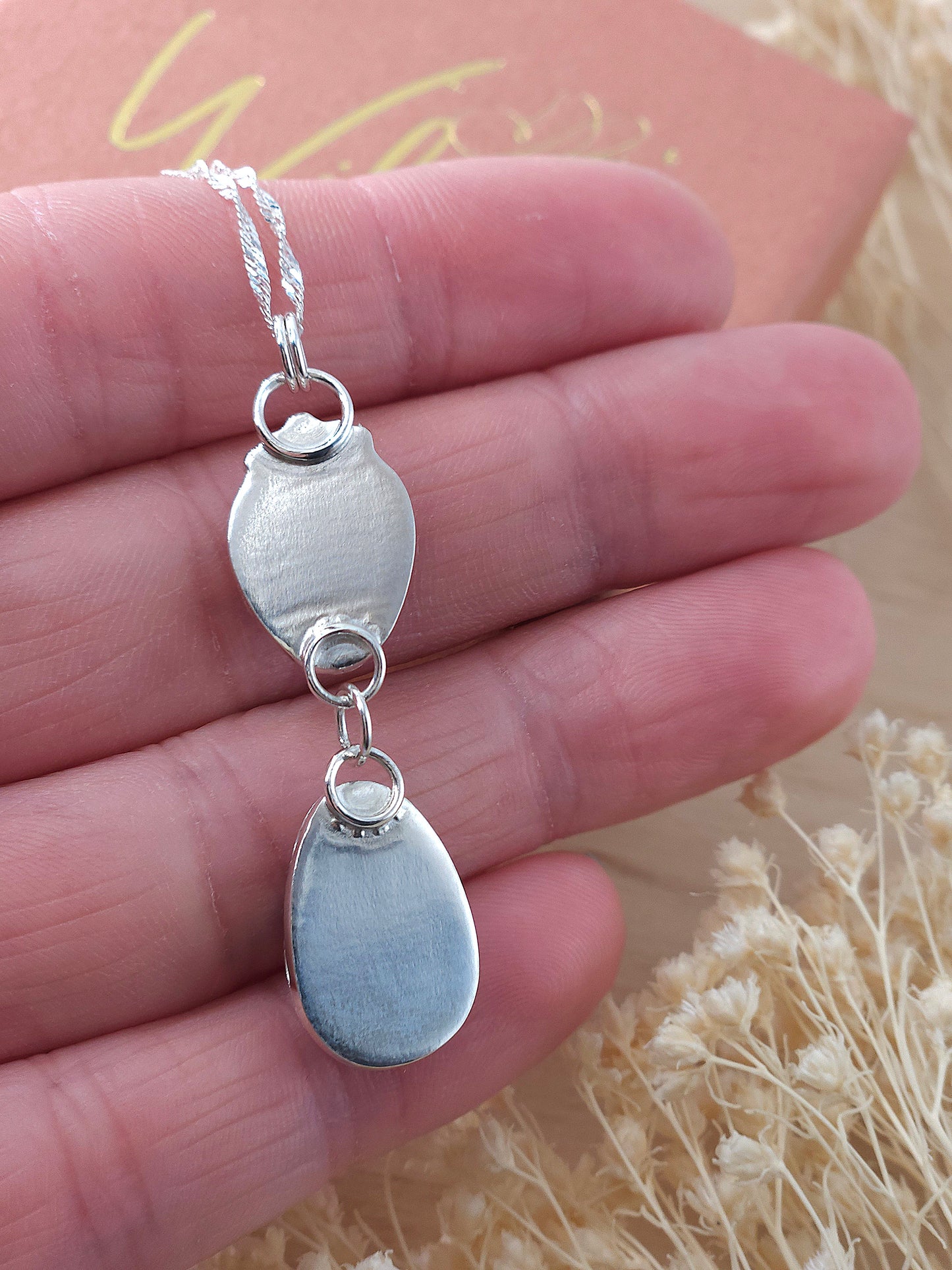 Carnelian & Montana Agate Drop Necklace
