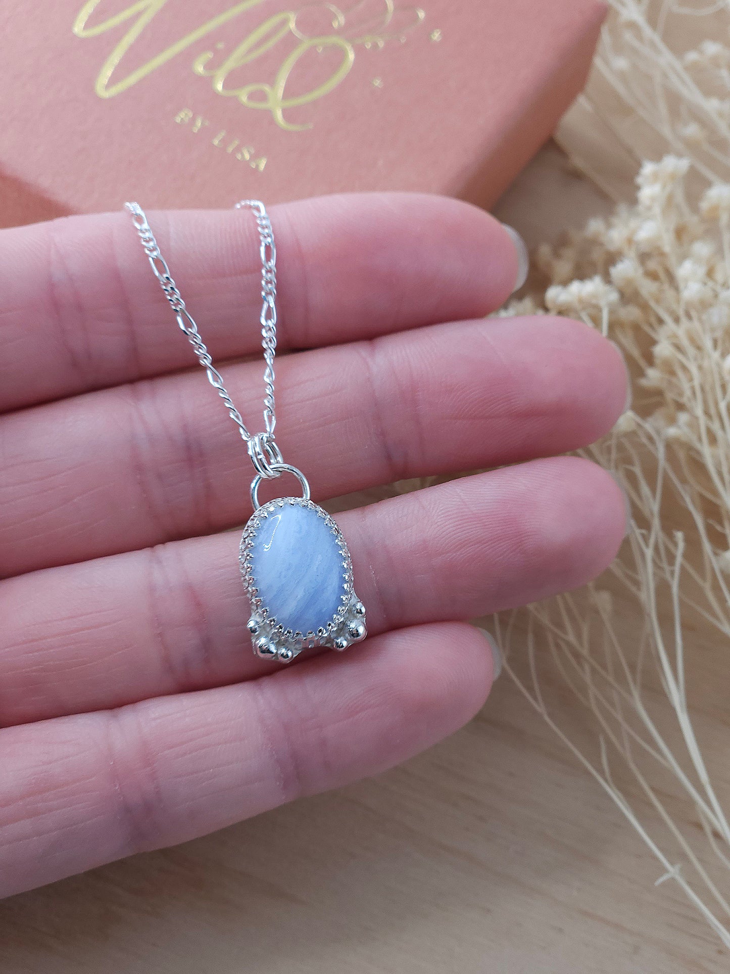 Blue Lace Agate necklace