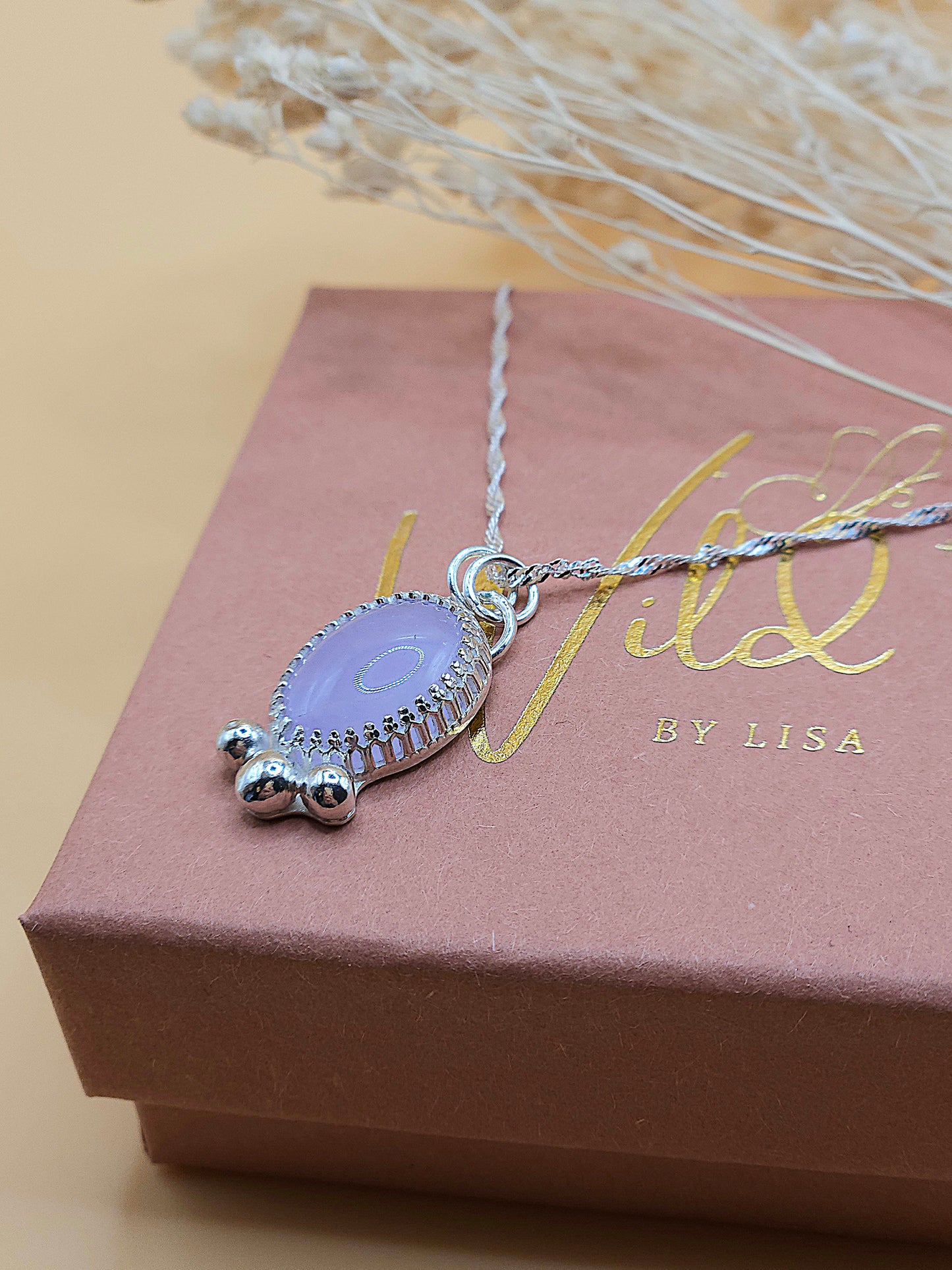Lavendar Amethyst necklace