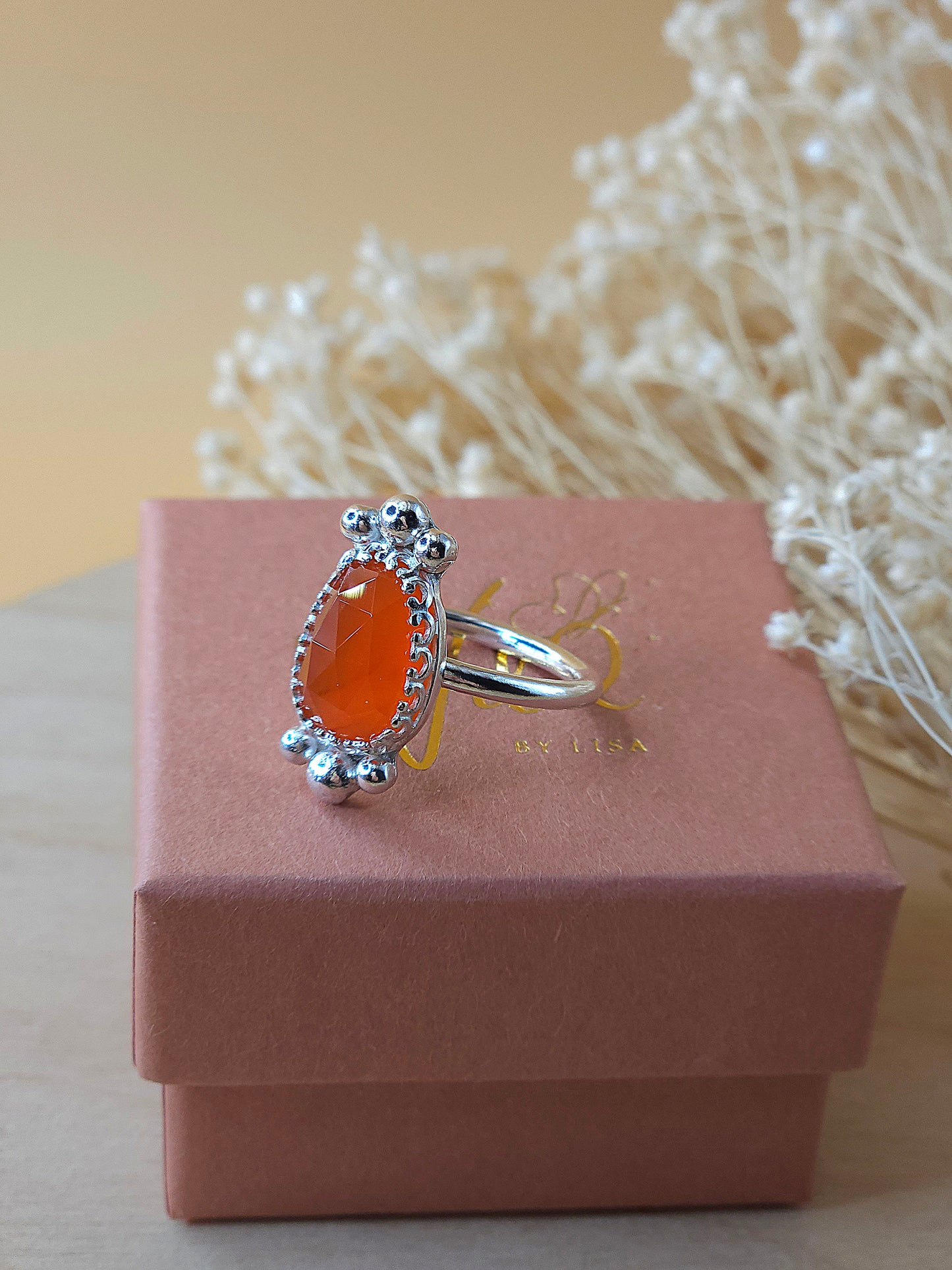 Carnelian ring - Size M