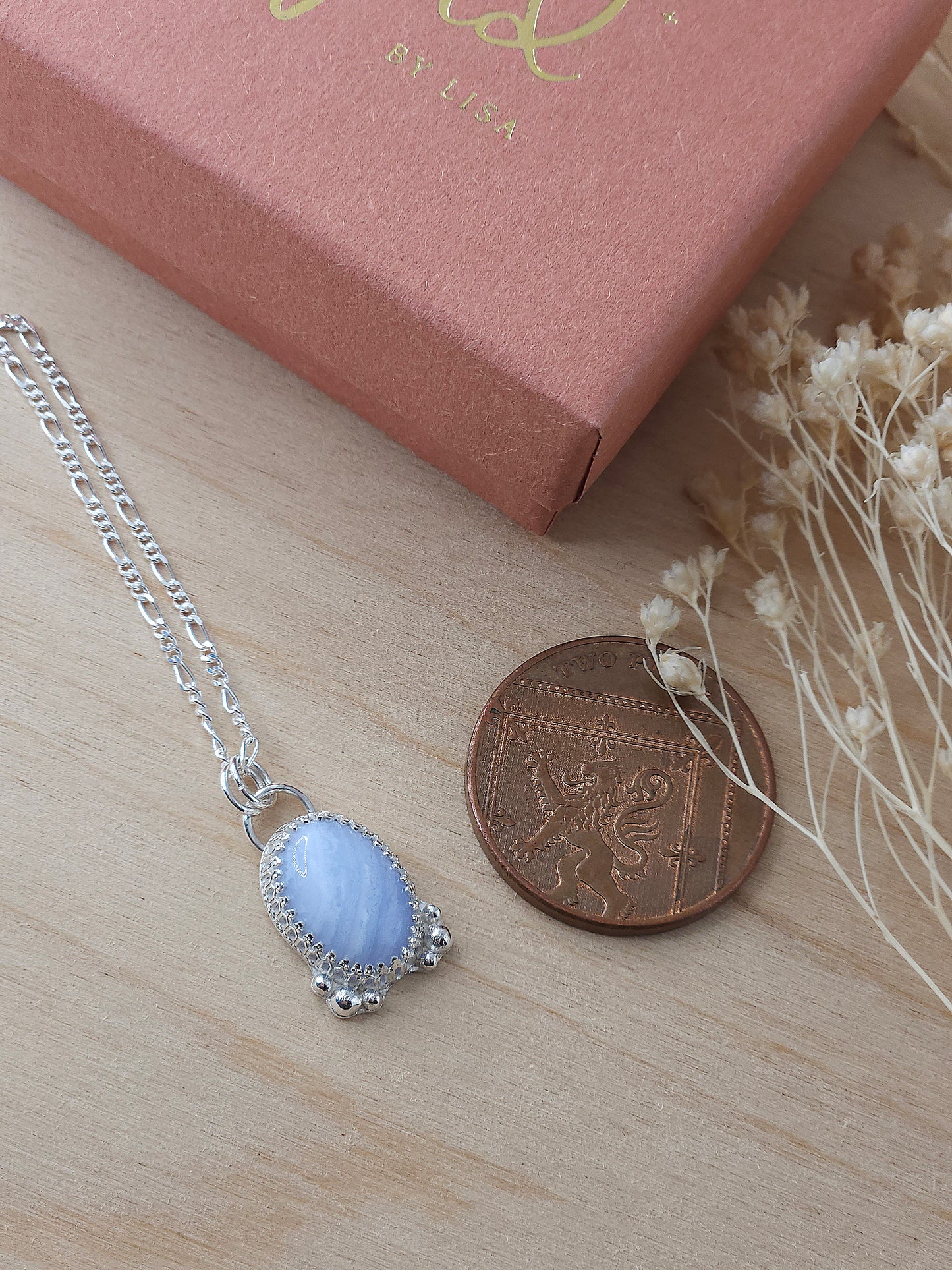 Blue Lace Agate necklace
