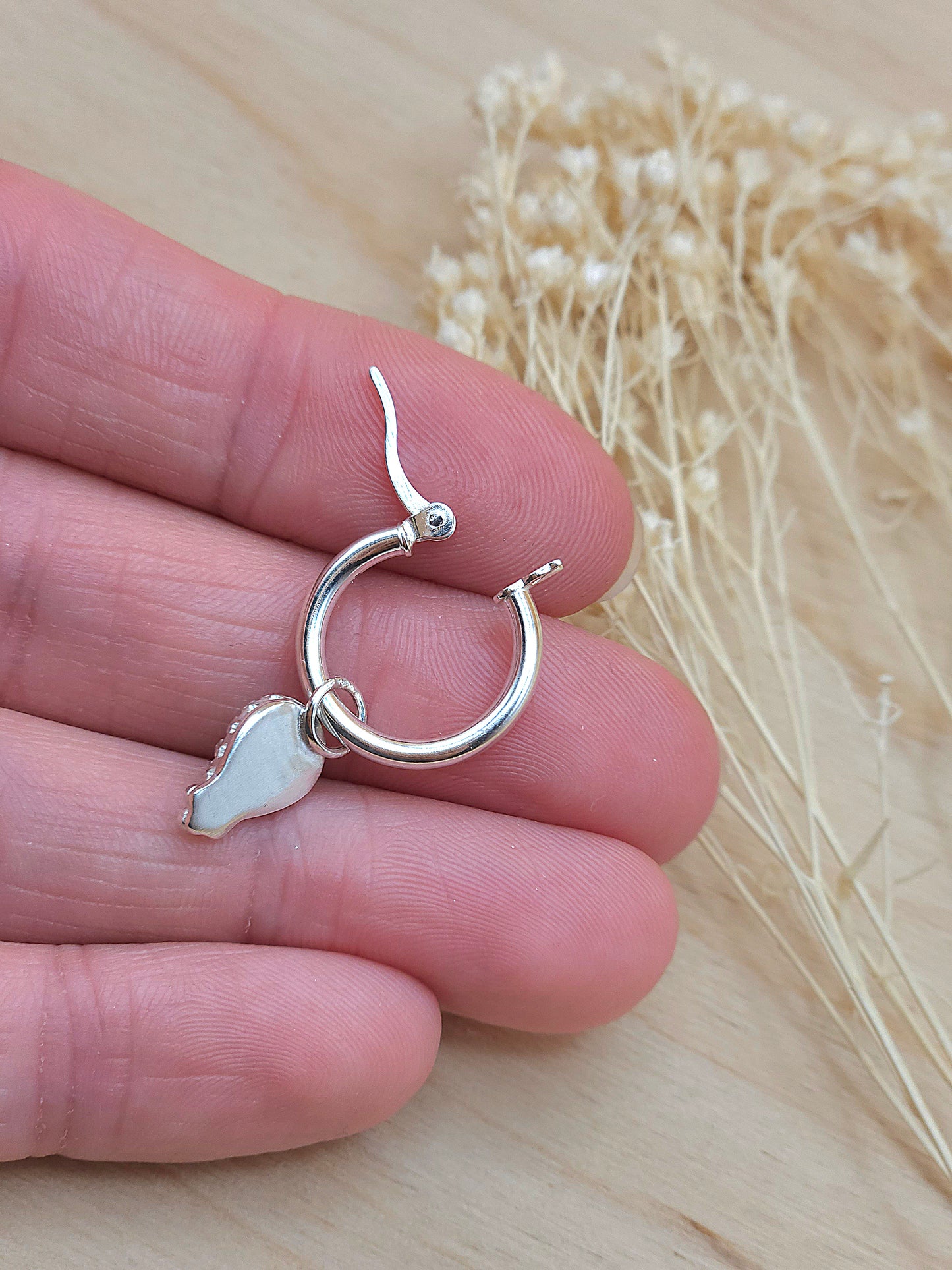 Lapis Lazuli Mini Hoop Earrings