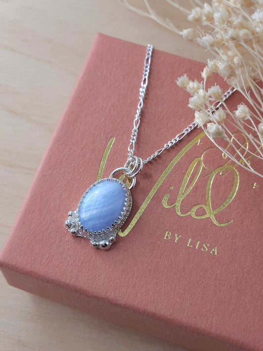 Blue Lace Agate necklace