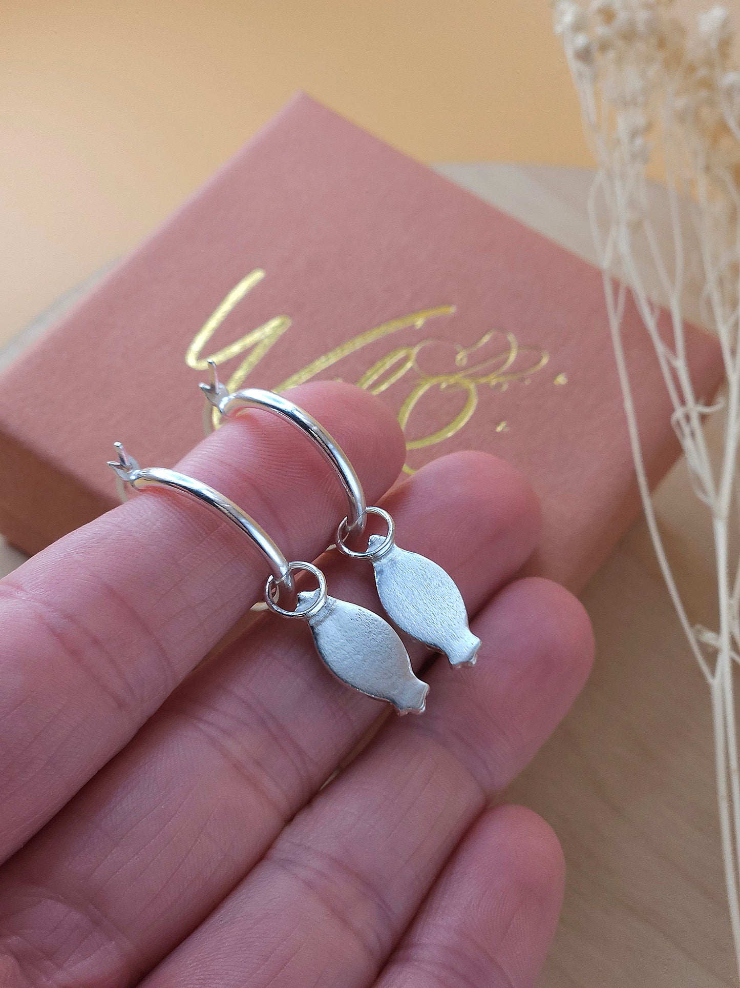 Green Aventurine hoop earrings