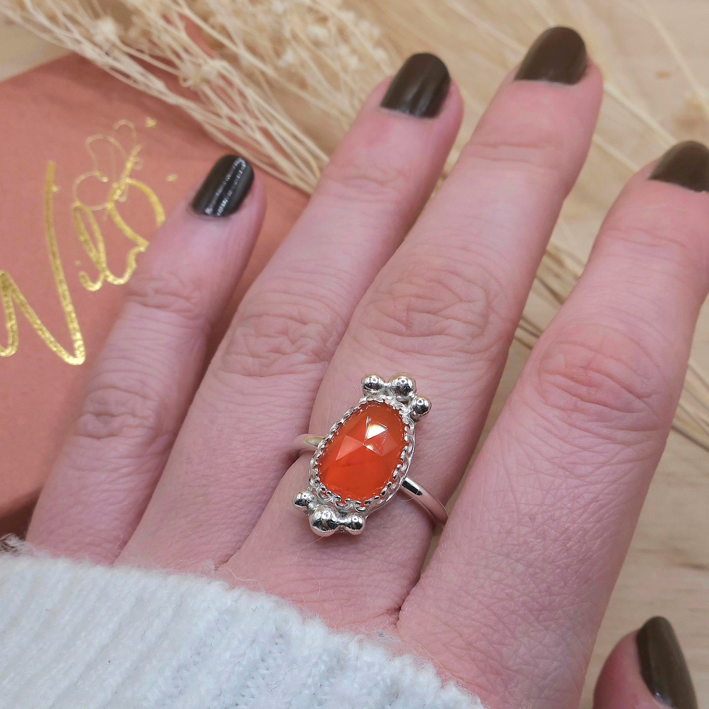 Carnelian ring - Size M