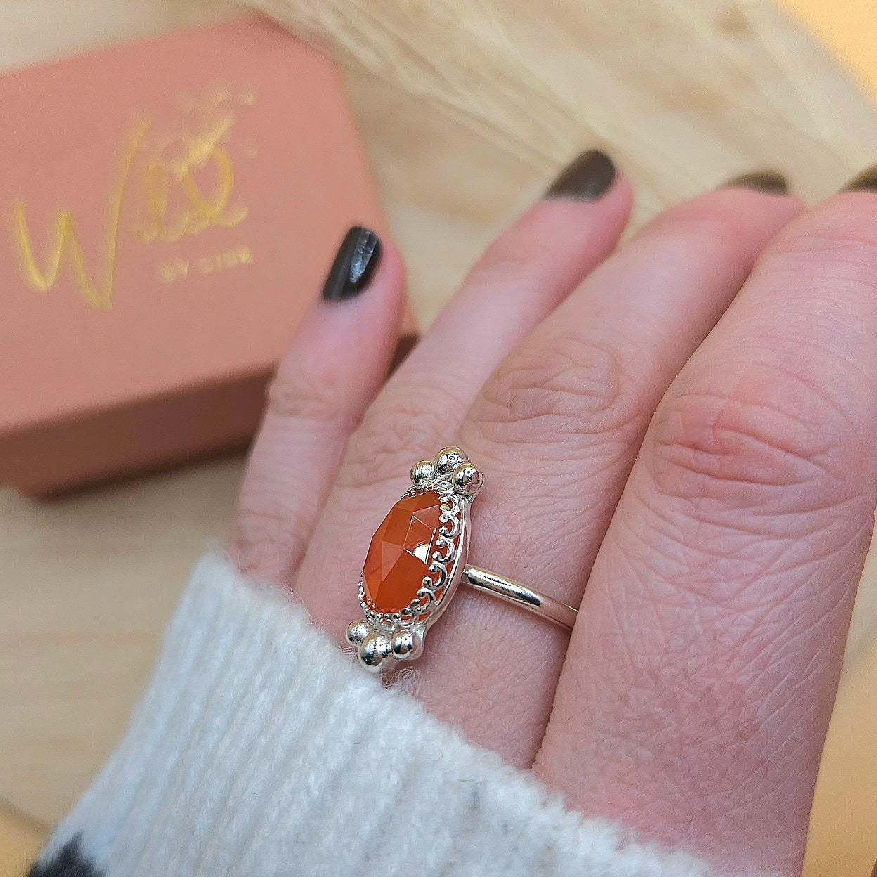 Carnelian ring - Size M