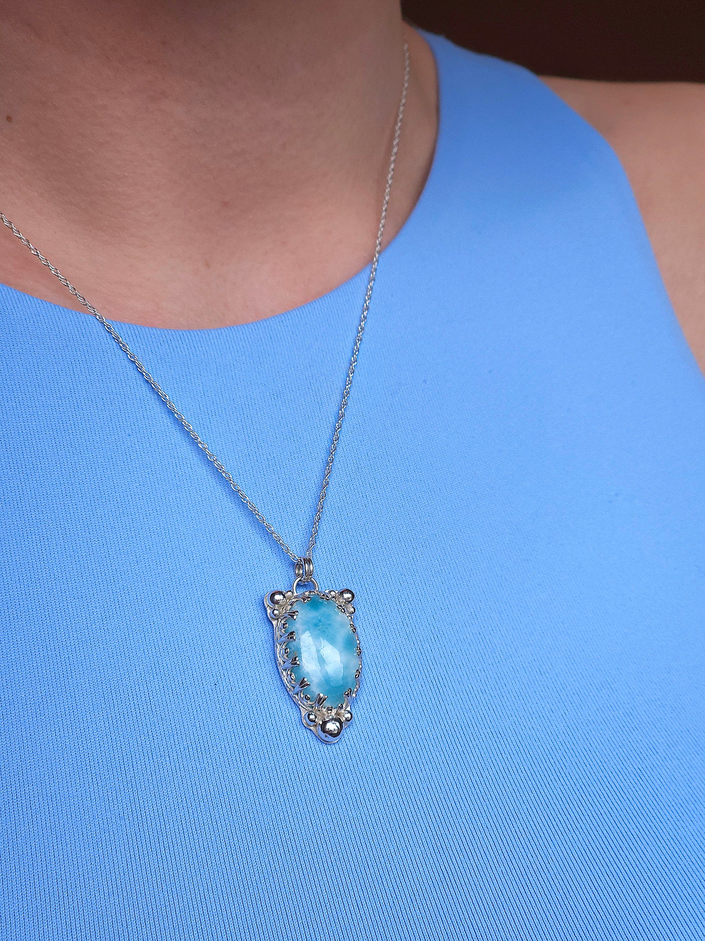Larimar necklace