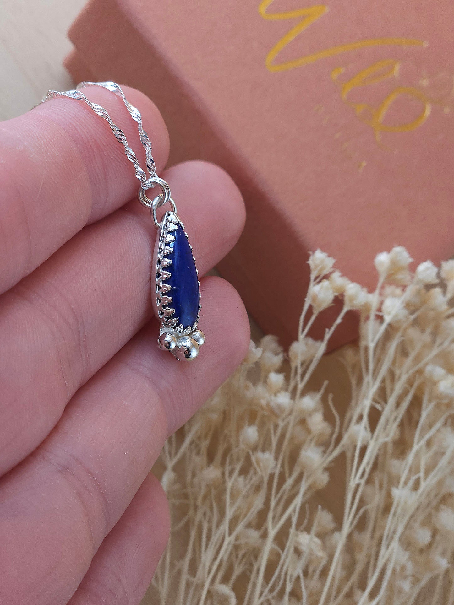Lapis Lazuli teardrop necklace