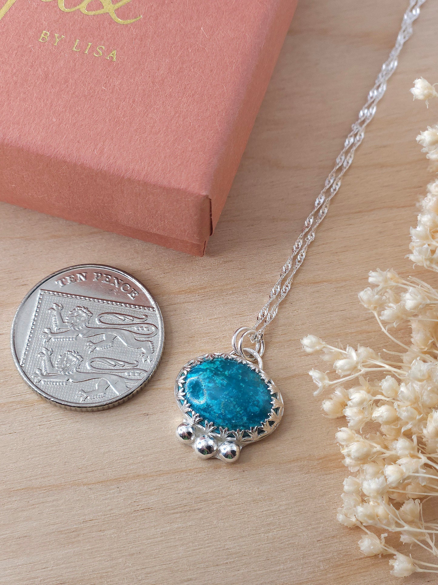 Chrysocolla necklace