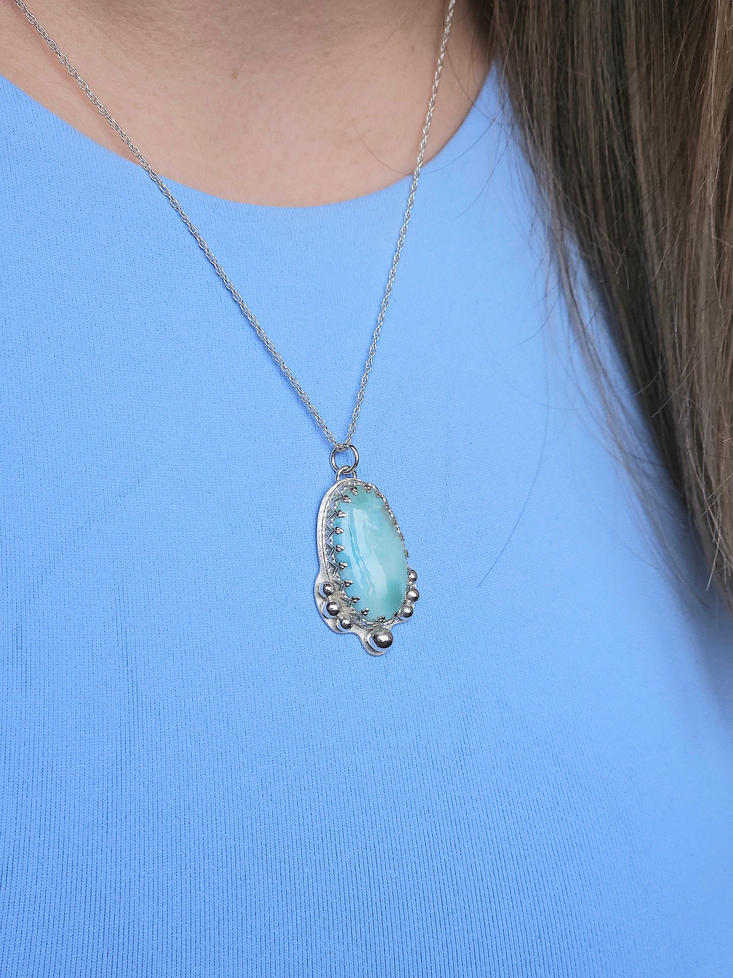 Larimar necklace