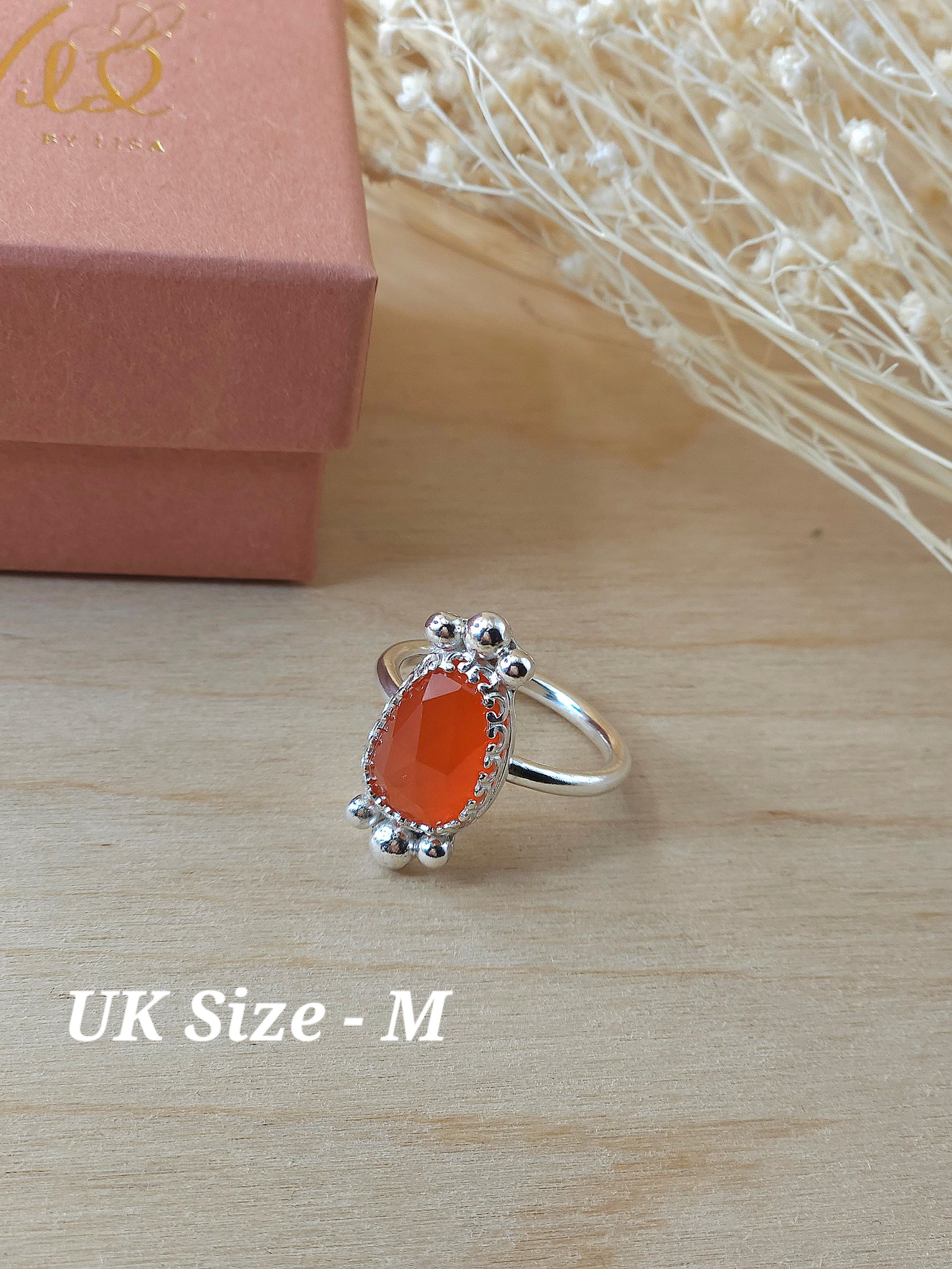 Carnelian ring - Size M