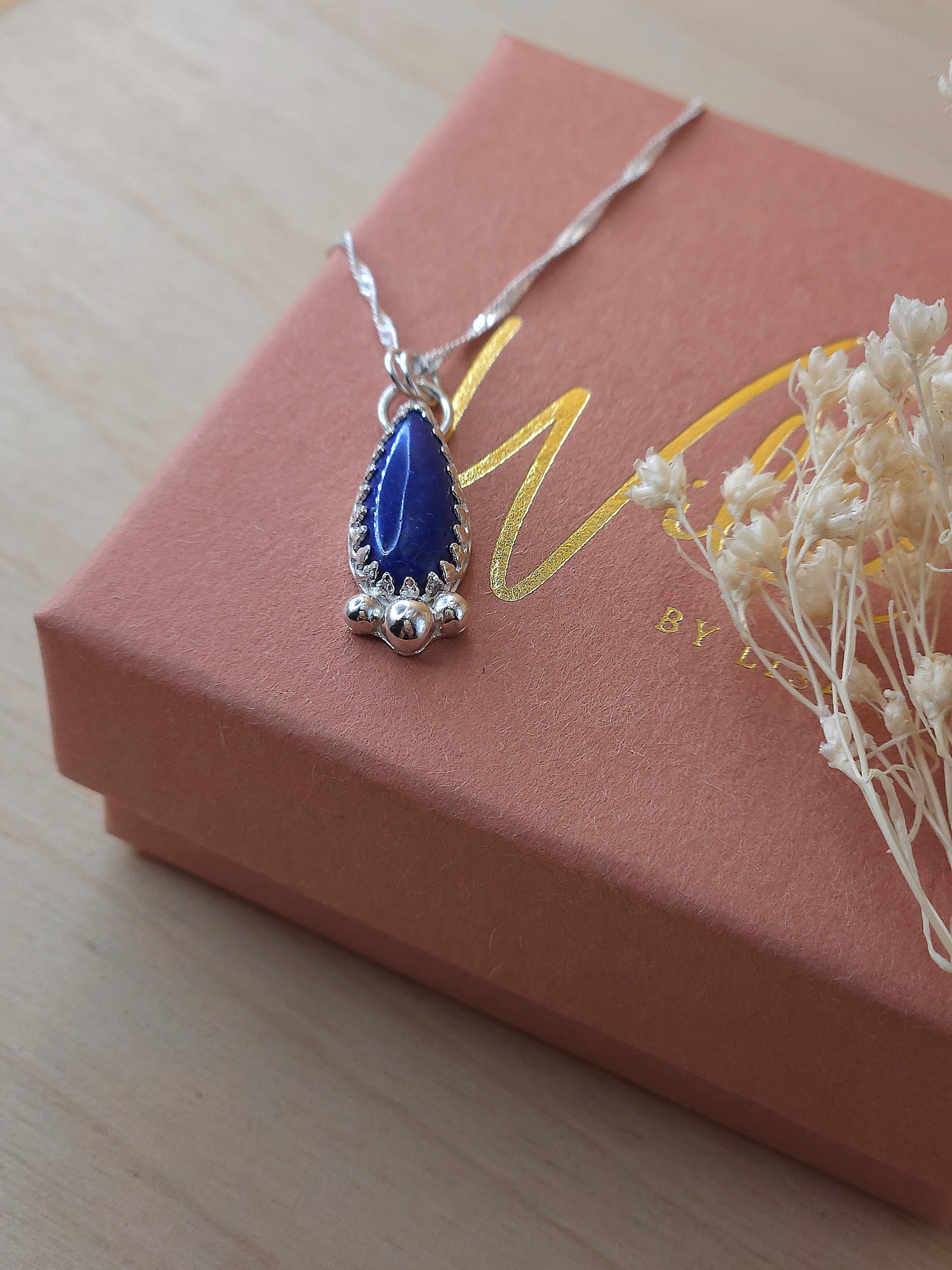 Lapis Lazuli teardrop necklace