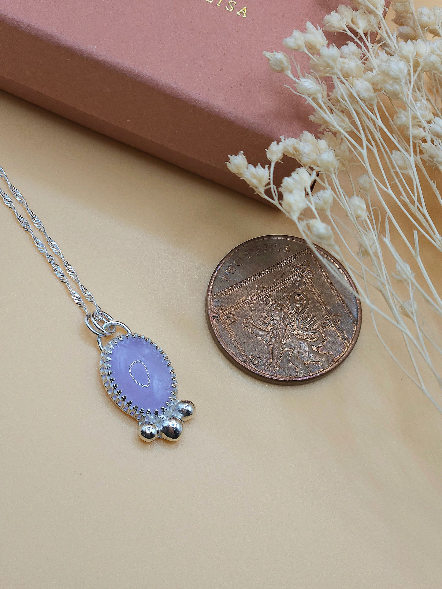 Lavendar Amethyst necklace