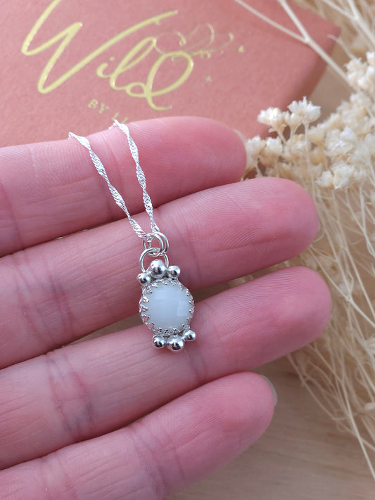 White Agate necklace