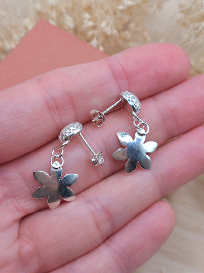 Ethiopian Opal flower earrings