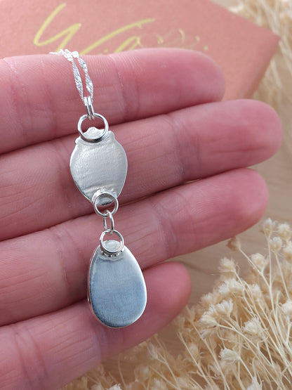 Carnelian & Montana Agate Drop Necklace