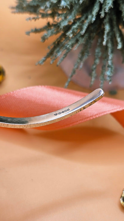 Pink Opal butterfly bangle