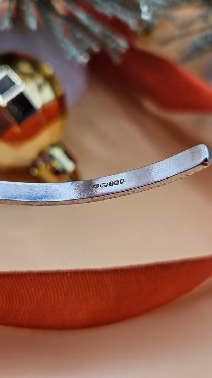 Moonstone butterfly cuff bangle