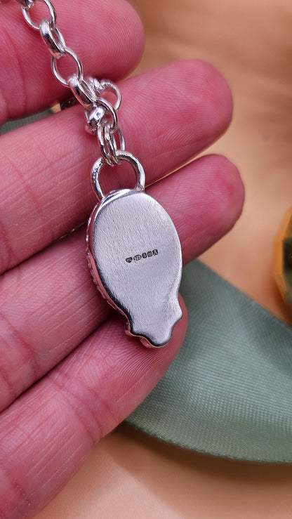 Pink Opal seashell choker