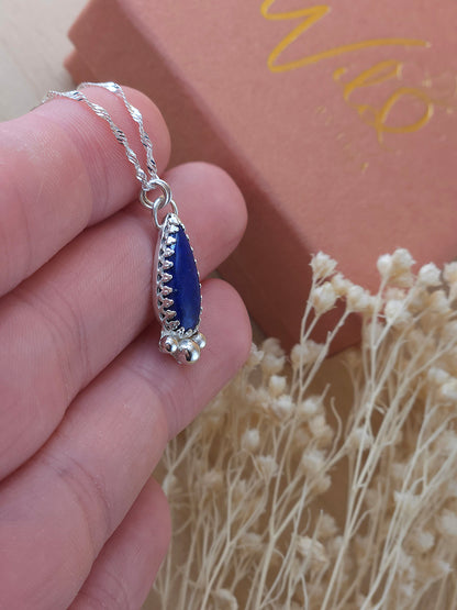Lapis Lazuli teardrop necklace