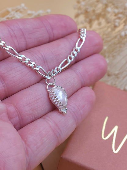 Rose Quartz charm bracelet